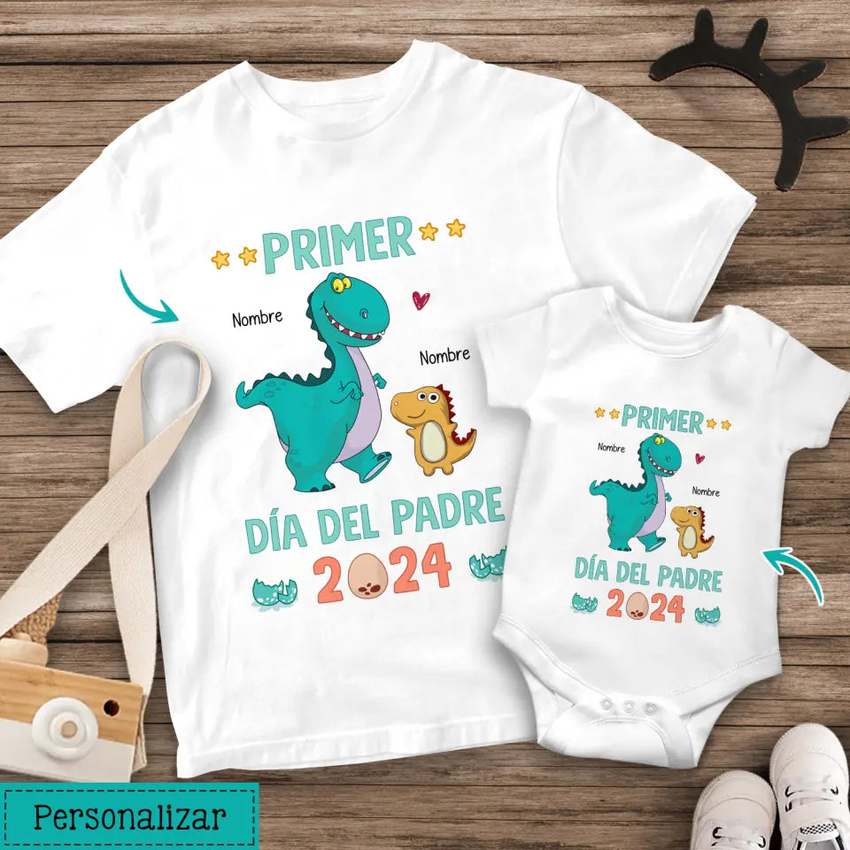 Personnalisez des T-shirts pour papa | Cadeau personnalisé pour papa | Première fête des pères 2024