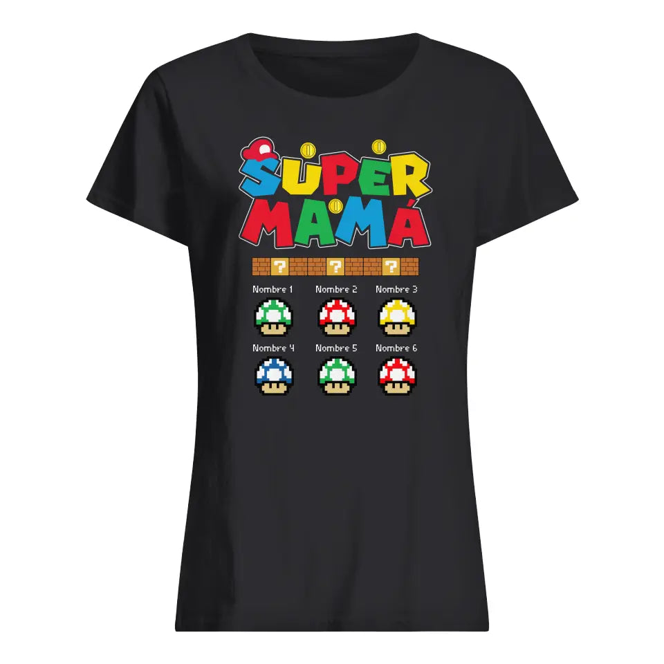 Personnalisez des T-shirts pour maman | super maman