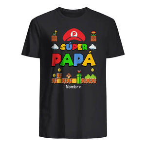 Personnalisez le T-shirt assorti pour papa et enfant | Super Papa et son fils sa fille