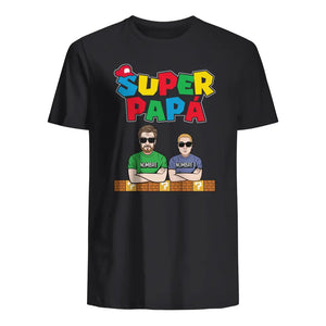 Personnalisez des T-shirts pour papa | Super papa version 2