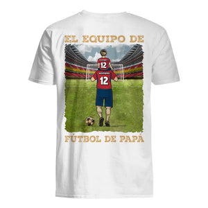 Personalizar Camisetas Para Papá | Personalizado Regalos Para Padre | El Equipo De Fútbol Favorito De Papá