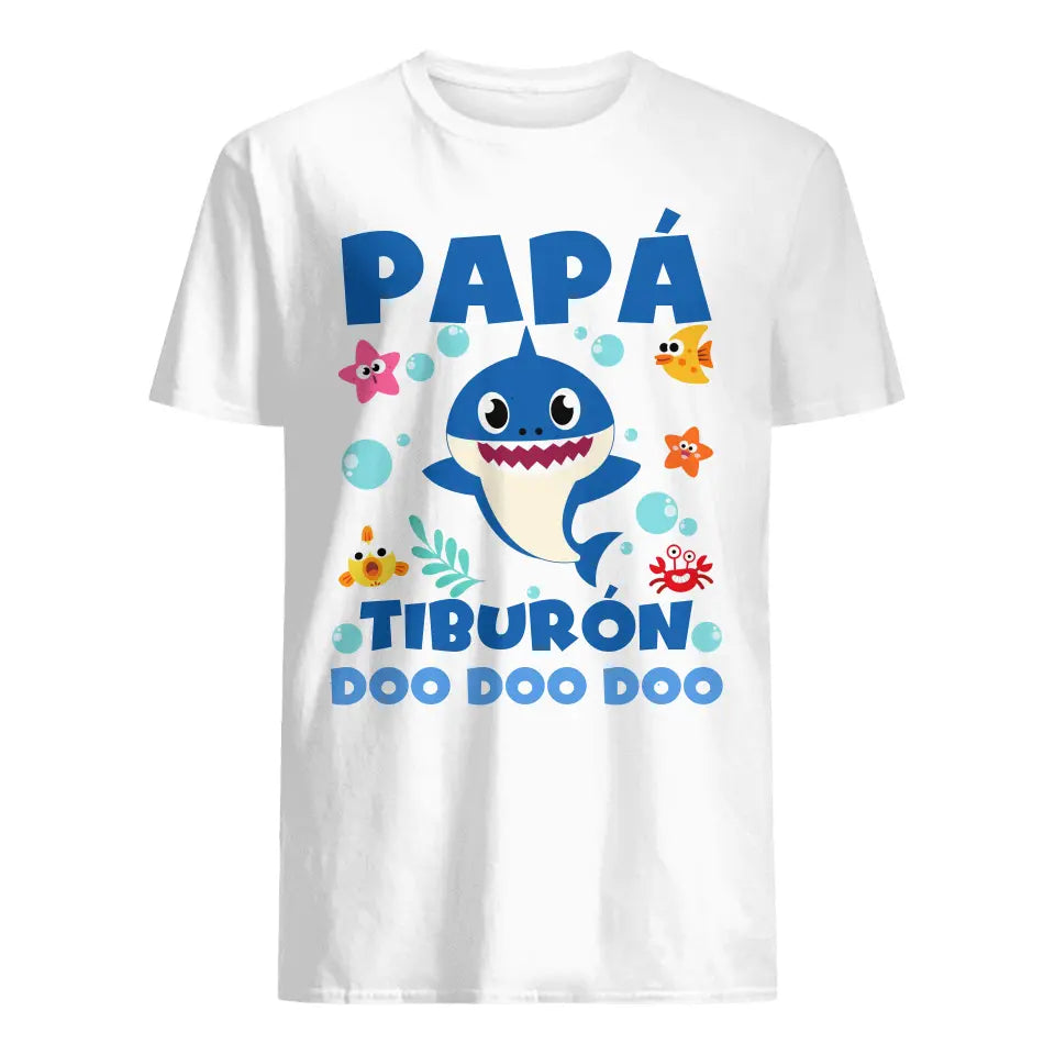 Personalizar Camisetas Para Papá | Papá Mamá tiburón y familia