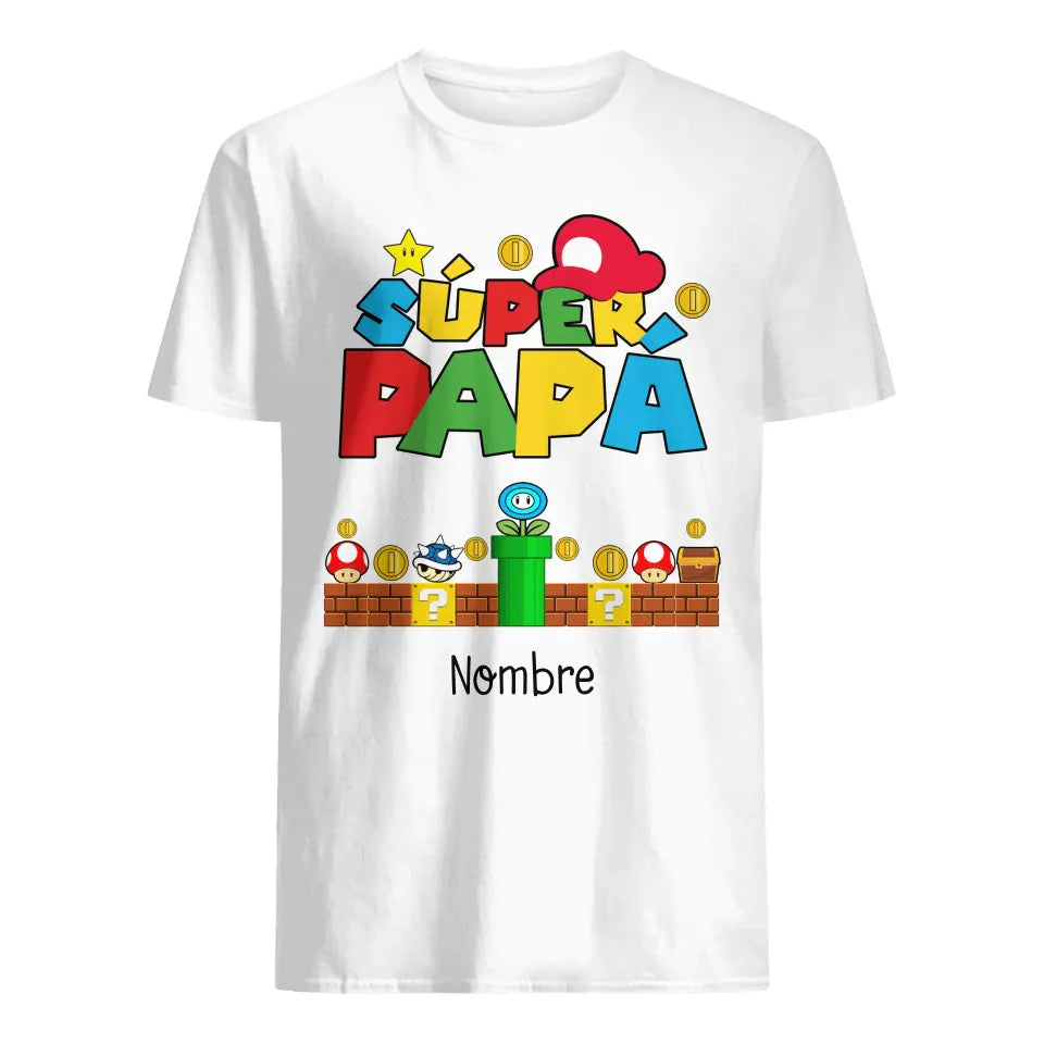 T-shirt familial assorti | Super papa super frère super soeur