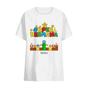 T-shirt familial assorti | Super papa super frère super soeur