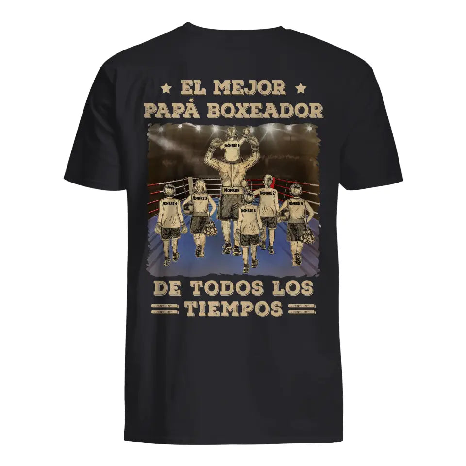 Personalizar Camisetas Para Papá | El mejor papá boxeador de todos los tiempos