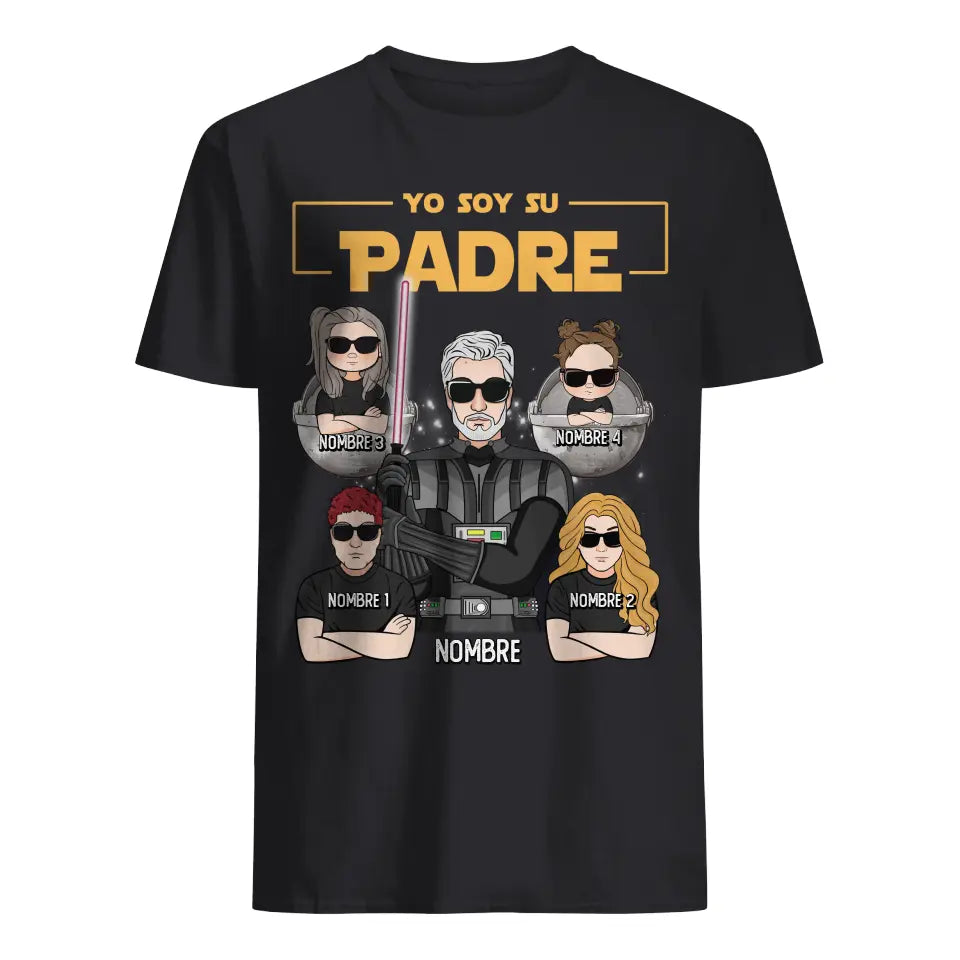 Personnalisez des T-shirts pour papa | Cadeau personnalisé pour le père | Je suis ton père