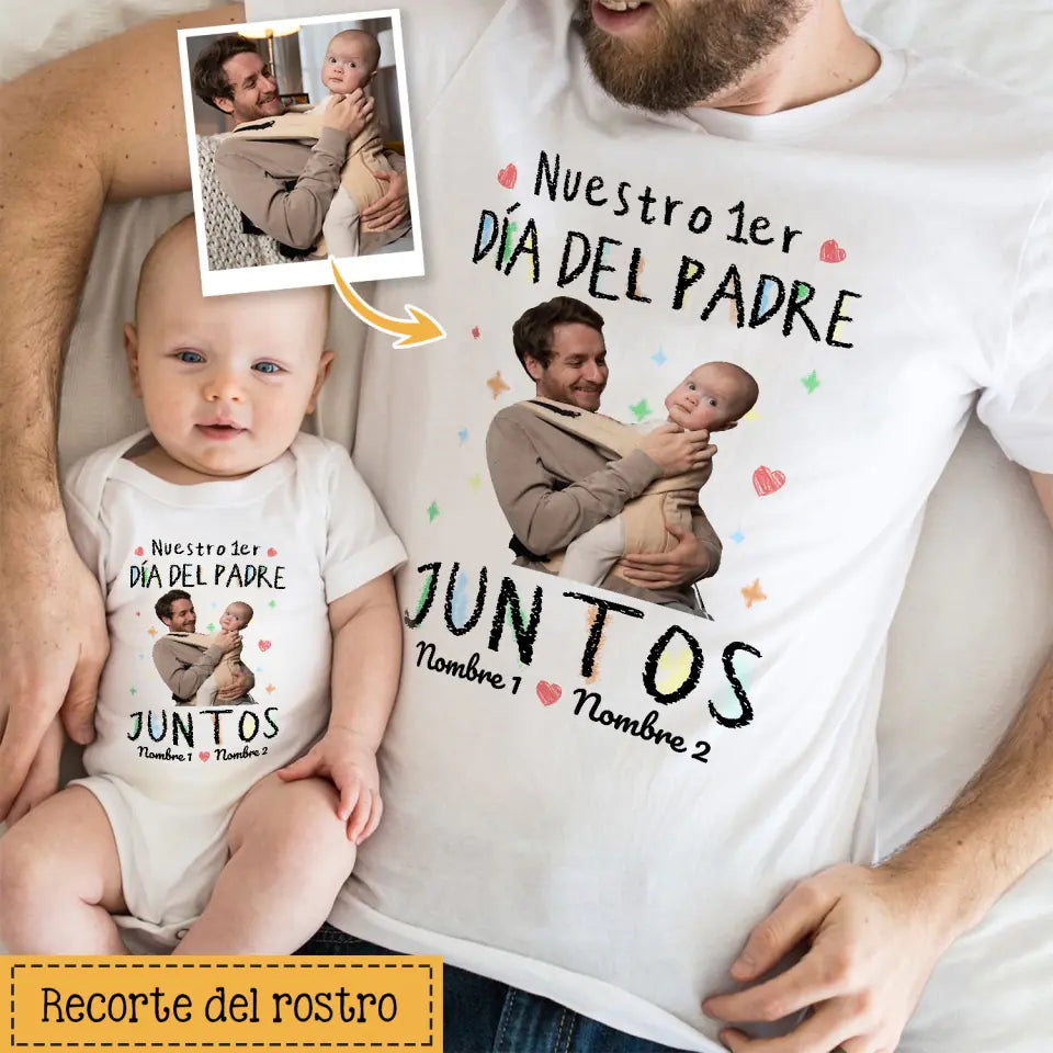 Personnalisez des T-shirts pour papa | Notre 1ère Fête des Pères ensemble