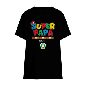 Personnalisez des T-shirts pour papa | Cadeau personnalisé pour le père | super-papa