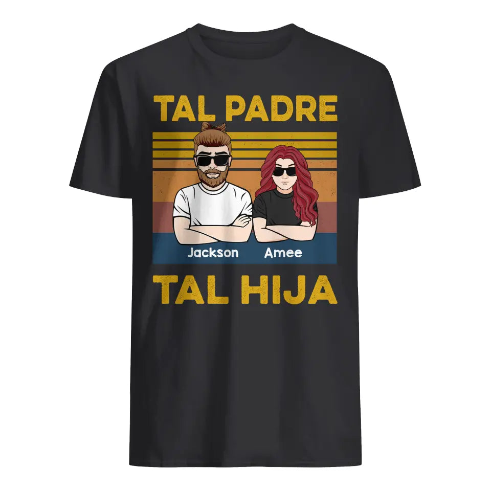 Personalizar Camisetas Para Padre Tal Hija | Personalizado Regalos Para Papá | Tal Padre Tal Hija