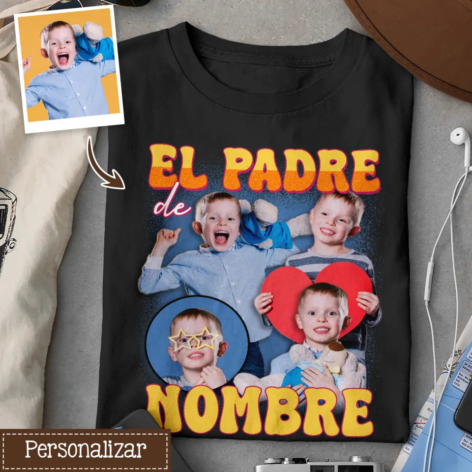 Personalizza magliette per papà | foto di padre e figlio