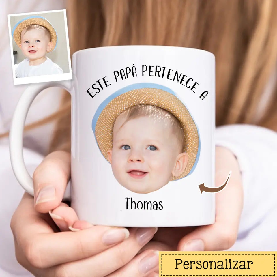 Taza Personalizada Para Papá | Este Papá pertenece a