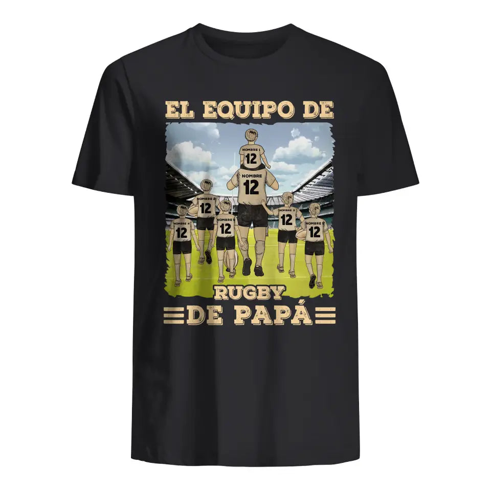 Personnalisez des T-shirts pour papa | L'équipe de rugby de papa