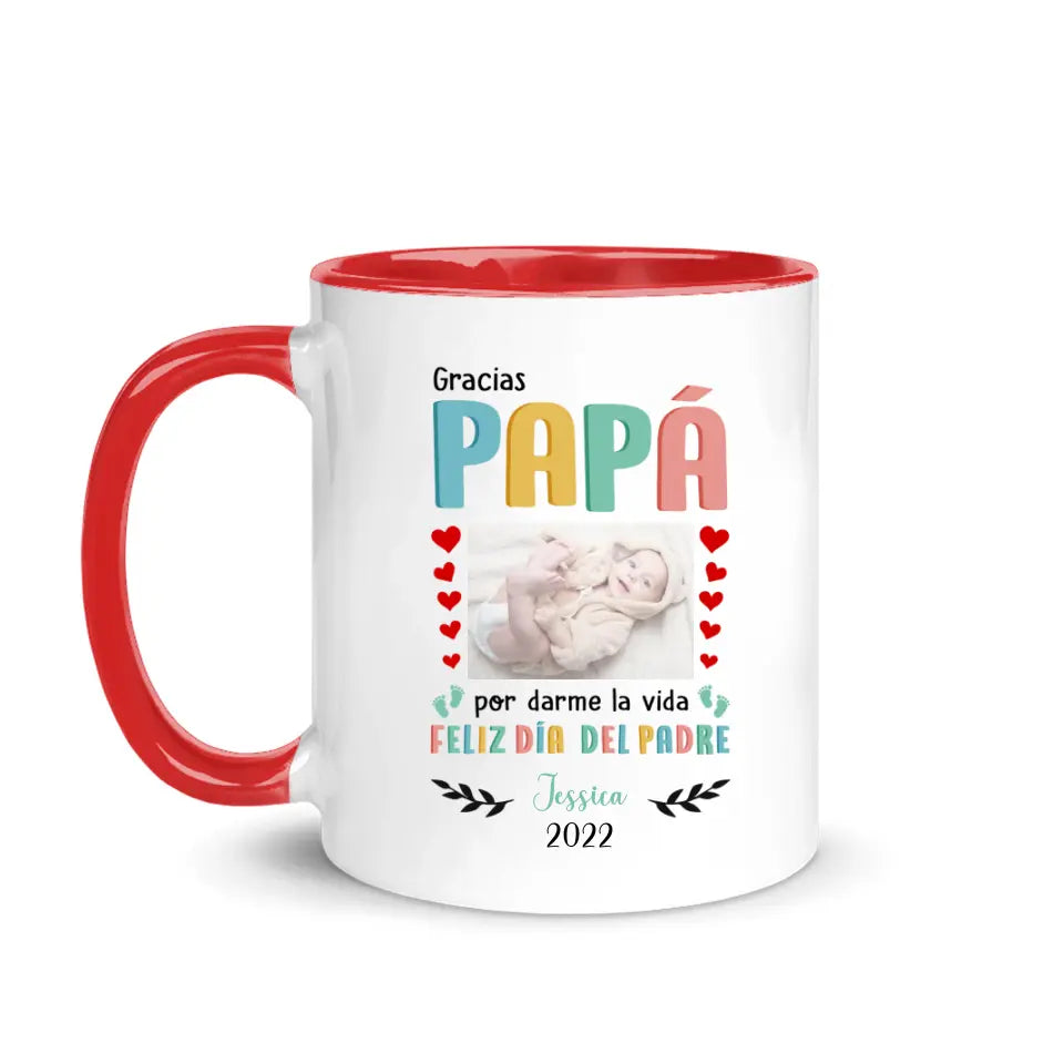 Taza Personalizada Para Papá | Personalizado Regalos Para Papá | Gracias Papá