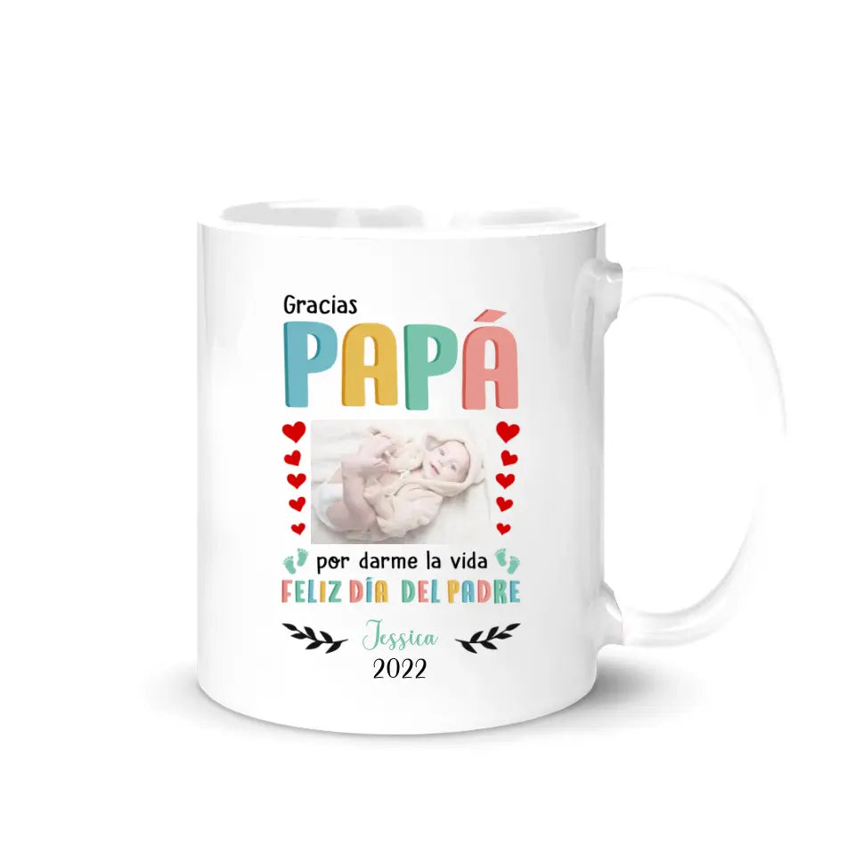 Taza Personalizada Para Papá | Personalizado Regalos Para Papá | Gracias Papá