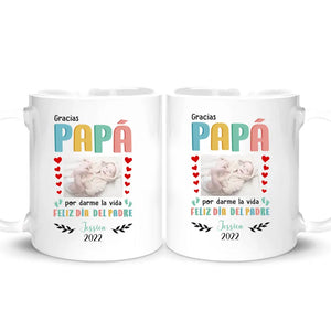 Taza Personalizada Para Papá | Personalizado Regalos Para Papá | Gracias Papá