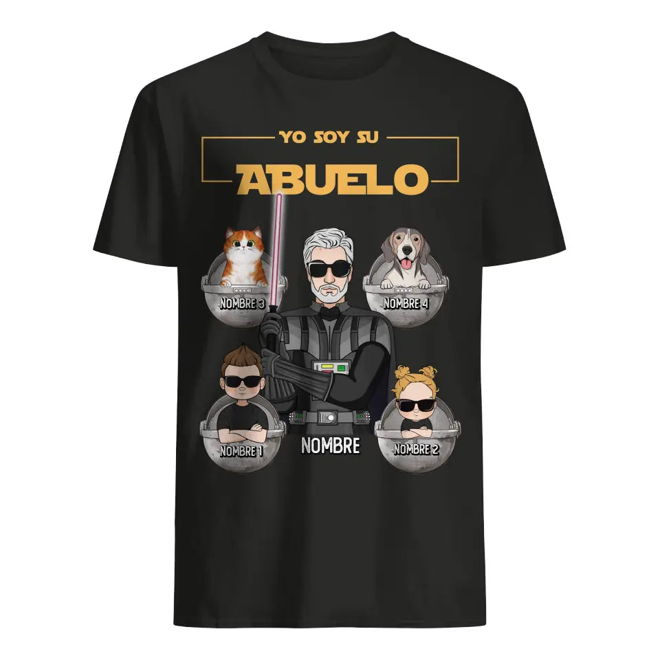 Personalizza magliette per il nonno | Sono tuo nonno, tuo figlio e il tuo animale domestico.