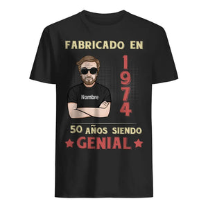 Personalizar Camisetas Para Papá | Regalo De Cumpleaños Para Padre | Fabricado en 1974 genial papa