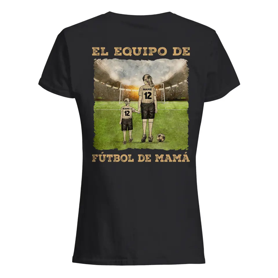 Personalizar Camisetas Para Mamá | Personalizado Regalos Para Madre | El Equipo De Fútbol Favorito De Mamá