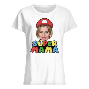 Personnalisez des T-shirts pour maman | Visage personnalisé Super Maman