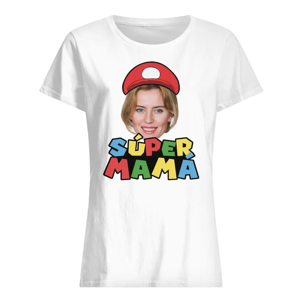 Personalizar Camisetas Para Mamá| Super Mamá cara personalizada