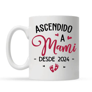 Taza Personalizada Para Mamá | Ascendido a Mami Foto