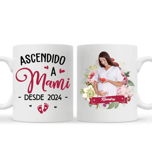 Taza Personalizada Para Mamá | Ascendido a Mami Foto