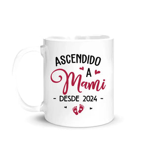 Taza Personalizada Para Mamá | Ascendido a Mami Foto