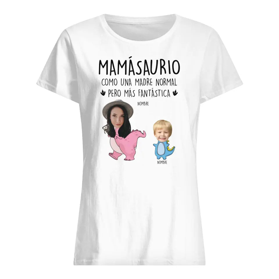 Personalizza la maglietta per la mamma con foto personalizzata | Mammasauro