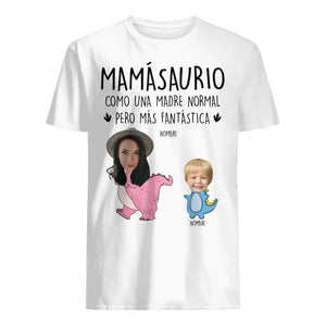 Personalizza la maglietta per la mamma con foto personalizzata | Mammasauro