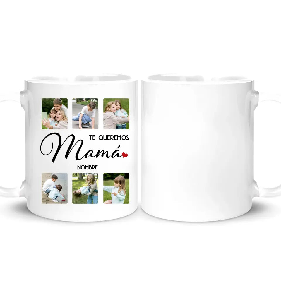 Tasse personnalisée pour maman | On t'aime Maman Photo