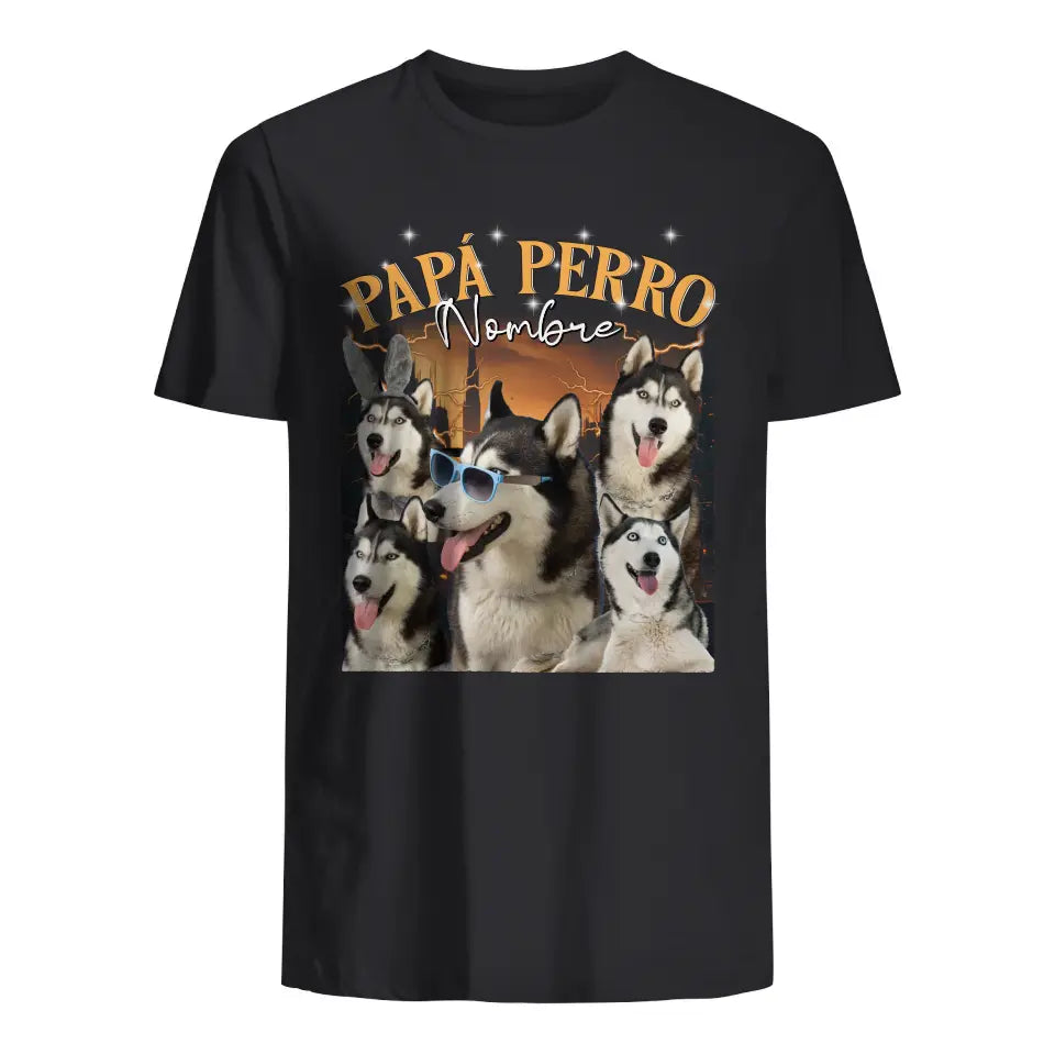 Personlig present till amante de las mascotas | foto personalizada papá perro