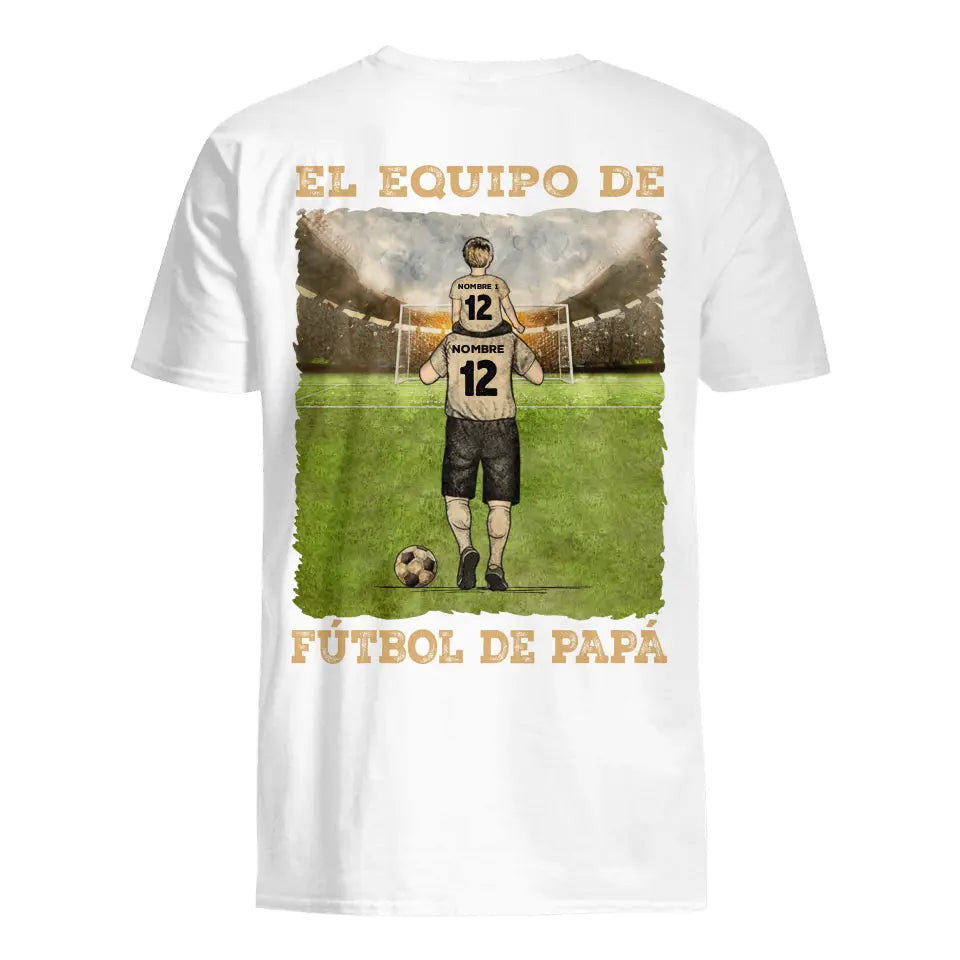 Personalizar Camisetas Para Papá | Personalizado Regalos Para Padre | El Equipo De Fútbol De Papá camiseta ligera