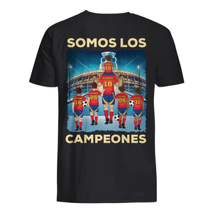 Personalizar Camisetas De Fútbol Para Papá | Euro 2024 Fútbol Español Somos Los Campeones