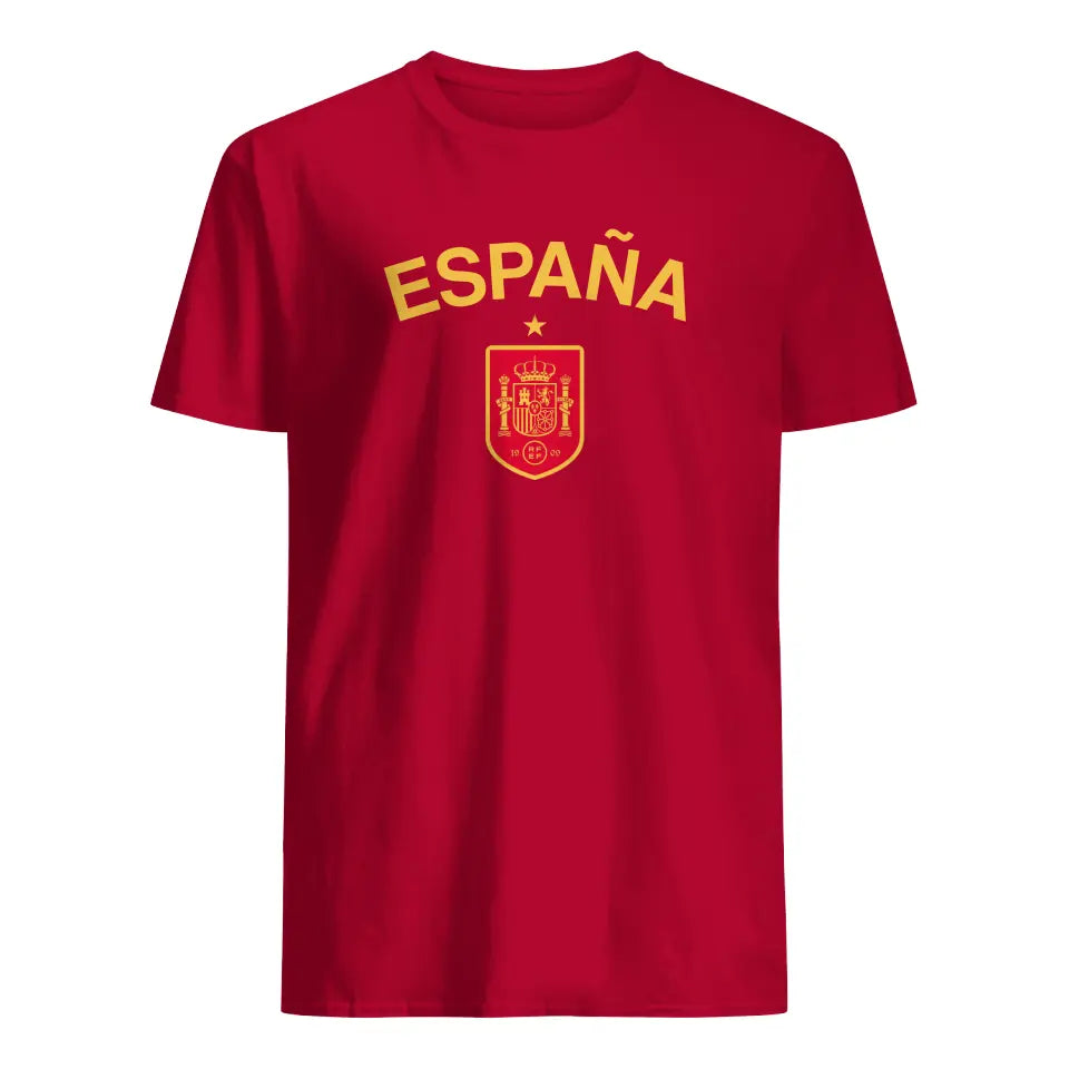 Camiseta personalizada de fútbol de España, nombre/número personalizado