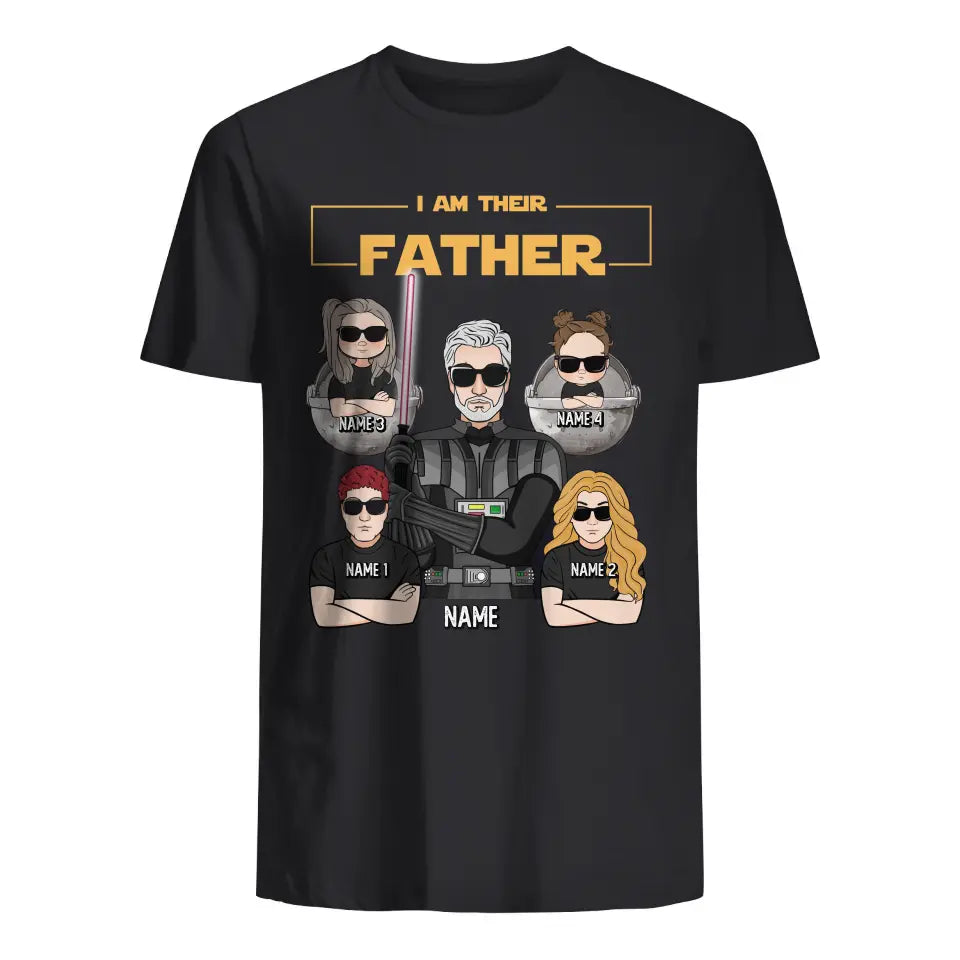 Personalized T-shirt for Dad | Personalized gift for Father | I Am Your Father Dark Version