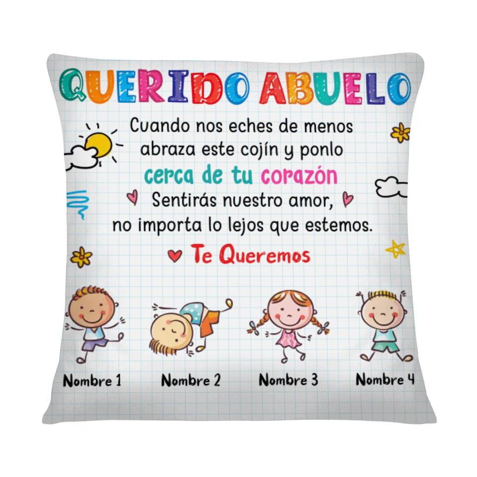 Cojines Personalizados Para Abuelo | Personalizado Regalo Abuelo | Querido Abuelo