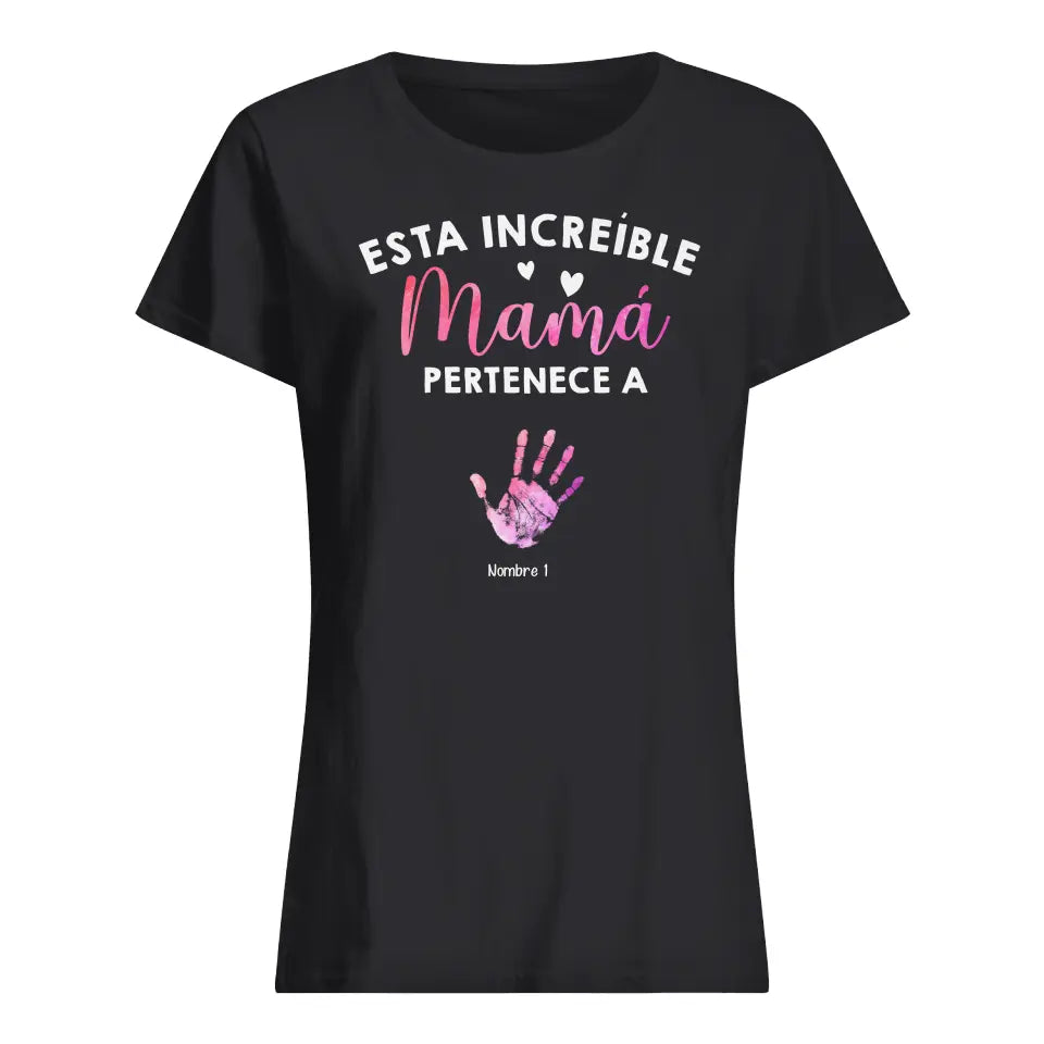 Personalizar Camisetas Para Mamá | Personalizado Regalos Para Madre | Esta Increíble Mamá Pertenece A