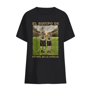 Personnalisez les T-shirts familiaux | Cadeaux personnalisés pour la famille | L'équipe de football familiale