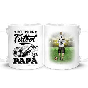 Tasse personnalisée pour papa | Cadeau personnalisé pour papa | L'équipe de football de papa