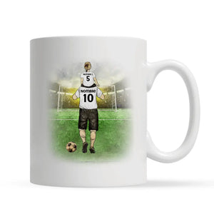 Tasse personnalisée pour papa | Cadeau personnalisé pour papa | L'équipe de football de papa