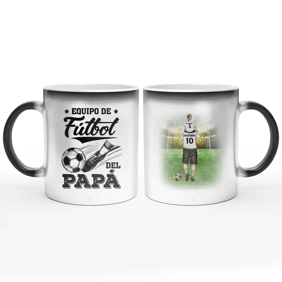 Taza Personalizada Para papá | Personalizado Regalo Para papá | Equipo de fútbol del papá