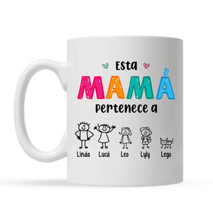 Tasse personnalisée pour maman | Cadeau personnalisé pour la mère | Cette maman appartient à