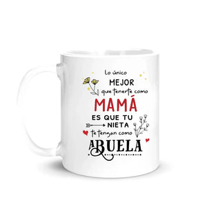 Tasse personnalisée pour grand-mère | Cadeau personnalisé pour grand-mère | La seule chose qui vaut mieux que de vous avoir comme maman, c'est que vos petits-enfants vous aient comme grand-mère.