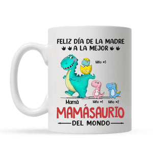 Taza Personalizada Para Mamá | Personalizado Regalo Para Madre | Feliz Día de la Madre a la mejor mamásaurio del mundo