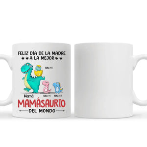 Tasse personnalisée pour maman | Cadeau personnalisé pour la mère | Bonne fête des mères au meilleur mamasaure du monde