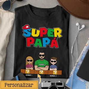 Personalizza magliette per papà | Super papà versione 2 