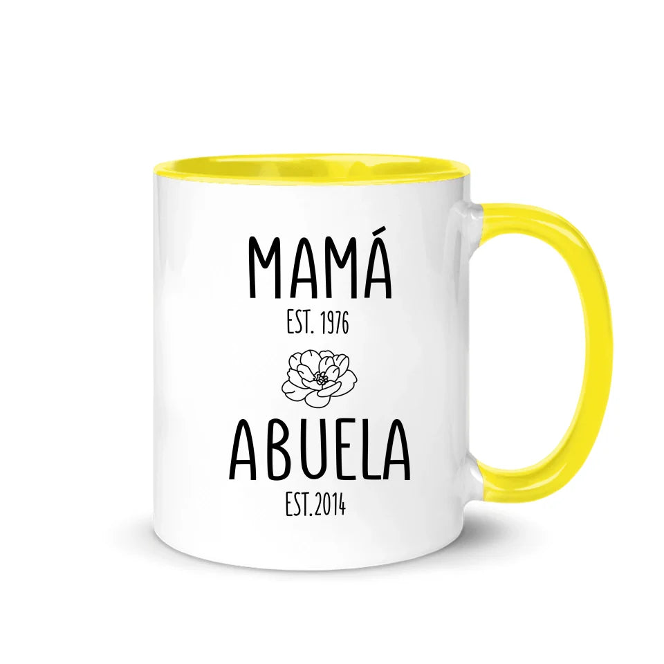 Taza Personalizada Para Abuela | Viaje de Madre a Abuela