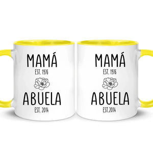 Taza Personalizada Para Abuela | Viaje de Madre a Abuela