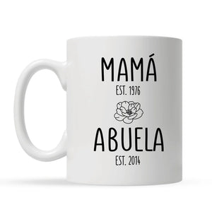 Taza Personalizada Para Abuela | Viaje de Madre a Abuela