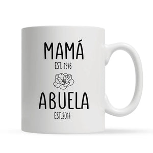 Taza Personalizada Para Abuela | Viaje de Madre a Abuela